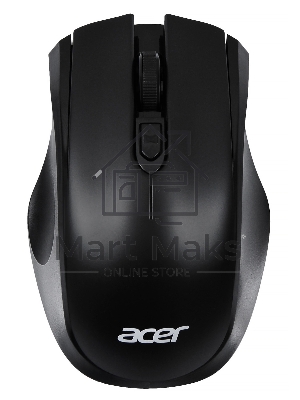 Мышь беспроводная Acer OMR030 черный, 1600 dpi, радиоканал, USB, кнопки - 4