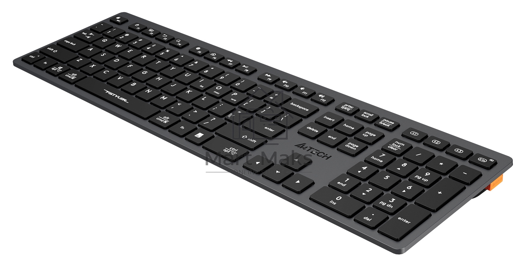 Клавиатура A4Tech Fstyler FBX50C беспроводная, USB, Bluetooth/Радиоканал, серый