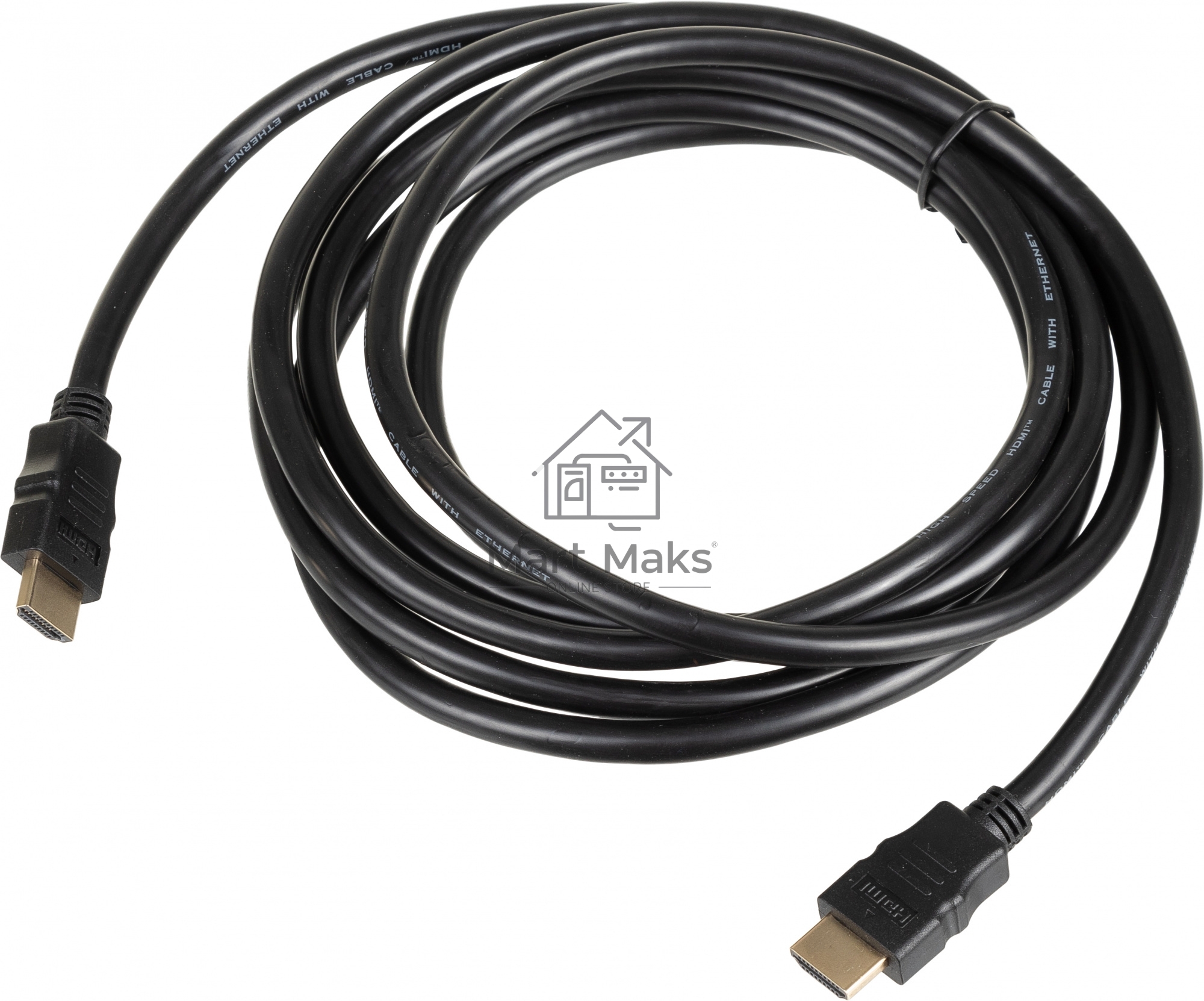 Кабель соединительный аудио-видео HDMI (m)/HDMI (m) 3м. феррит.кольца Позолоченные контакты черный (NO NAME)