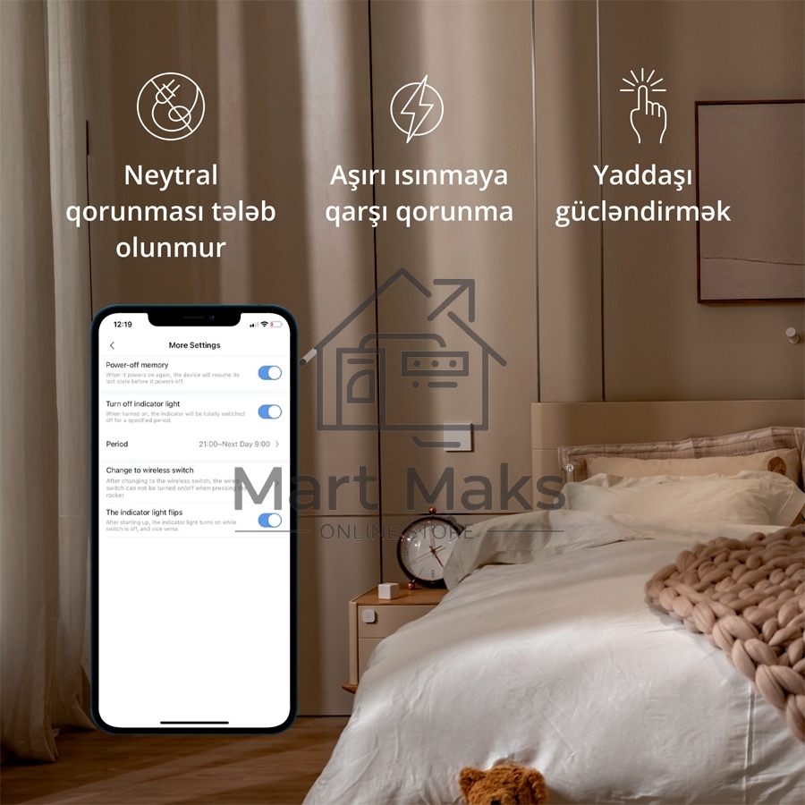 Умный выключатель одноклавишный Aqara Smart Wall Switch H1 (WS-EUK01)