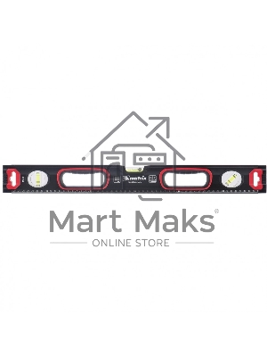 Уровень Matrix алюминиевый усиленный фрезерованный 3 глазка 2 компонентные рукоятки 1500мм