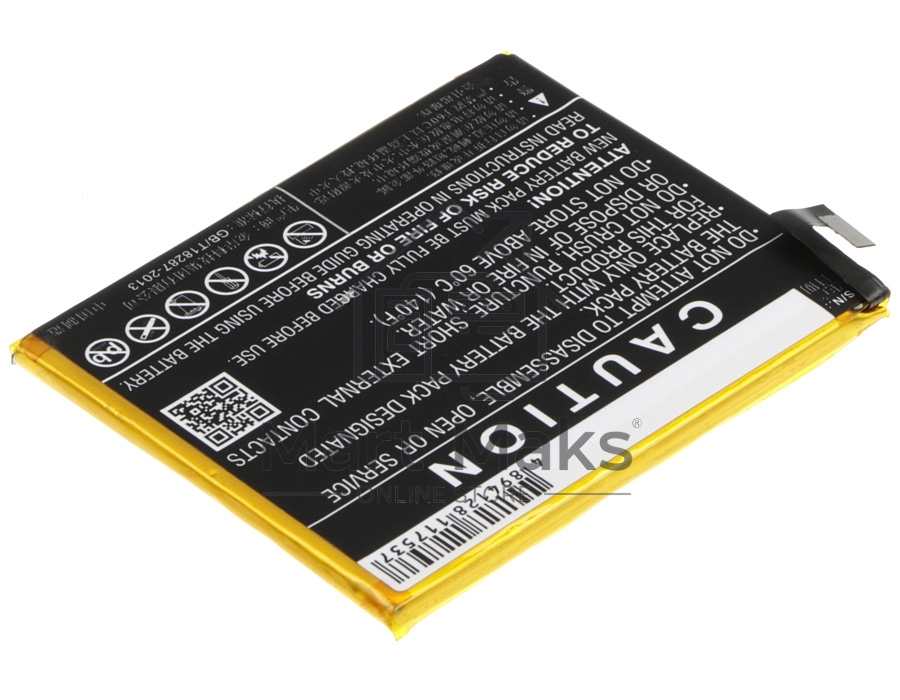 Аккумулятор CameronSinoCS-MX688SL BT68 для Meizu M3S mini 3.85V / 2800mAh / 10.78Wh