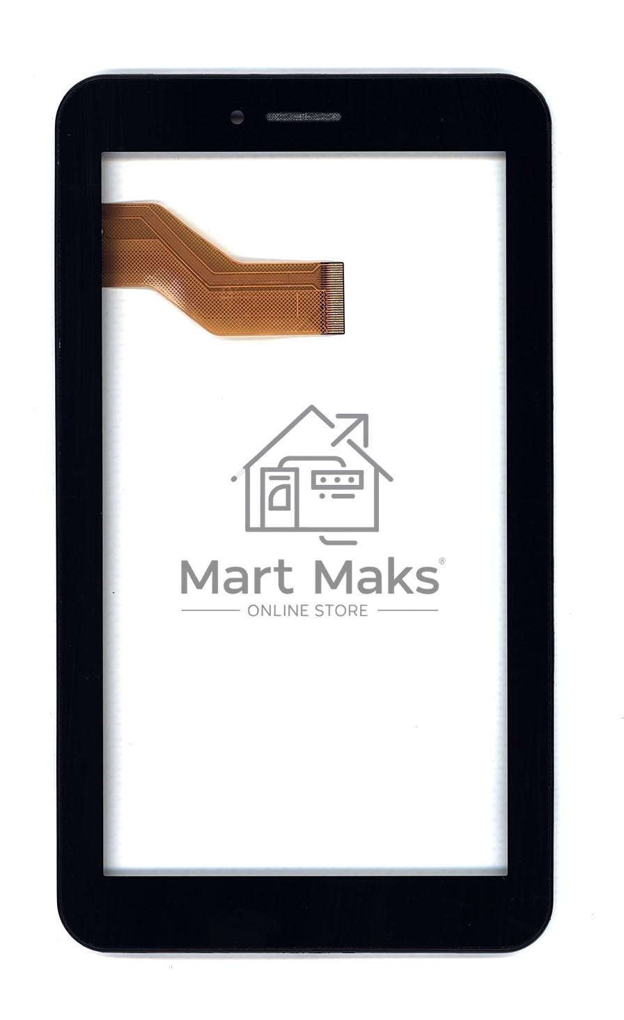 Сенсорное стекло (тачскрин) для Irbis TX70. черное с рамкой