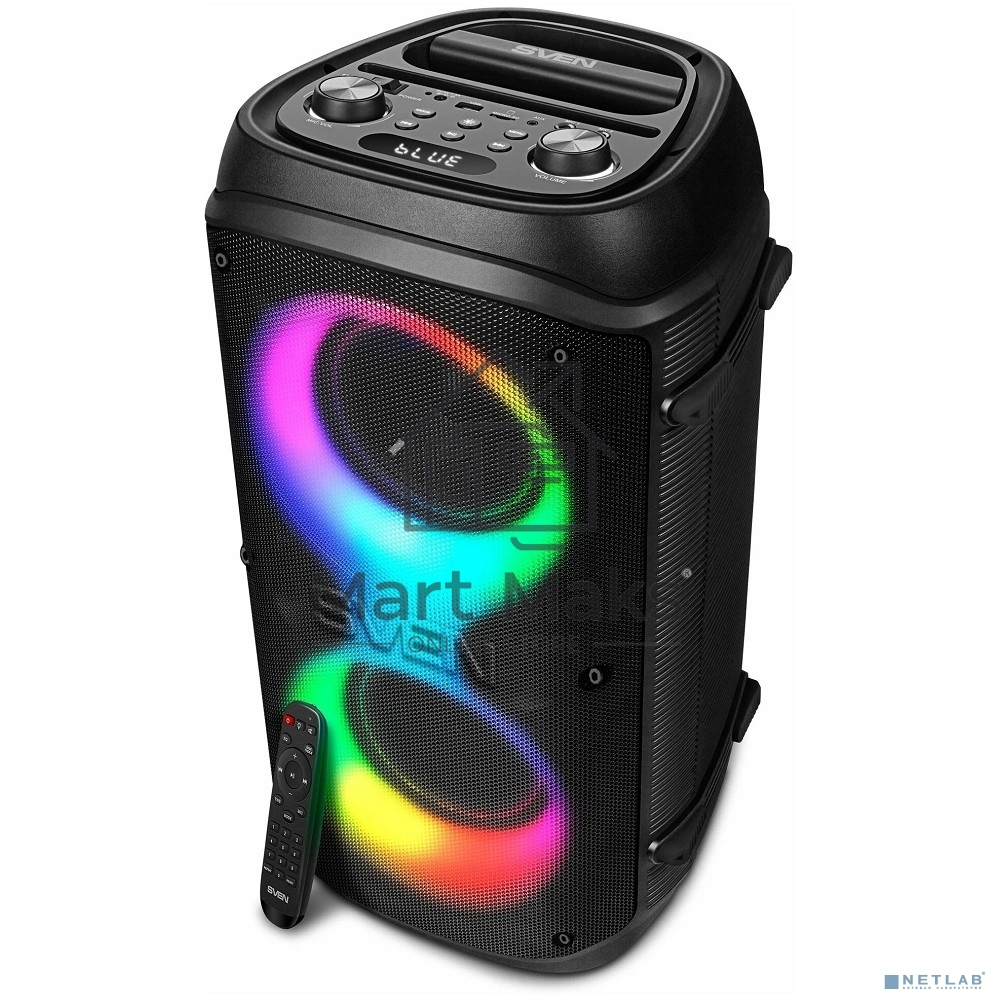 Колонка портативная Sven PS-800 черный 100W 2.0 BT 10м 4400mAh