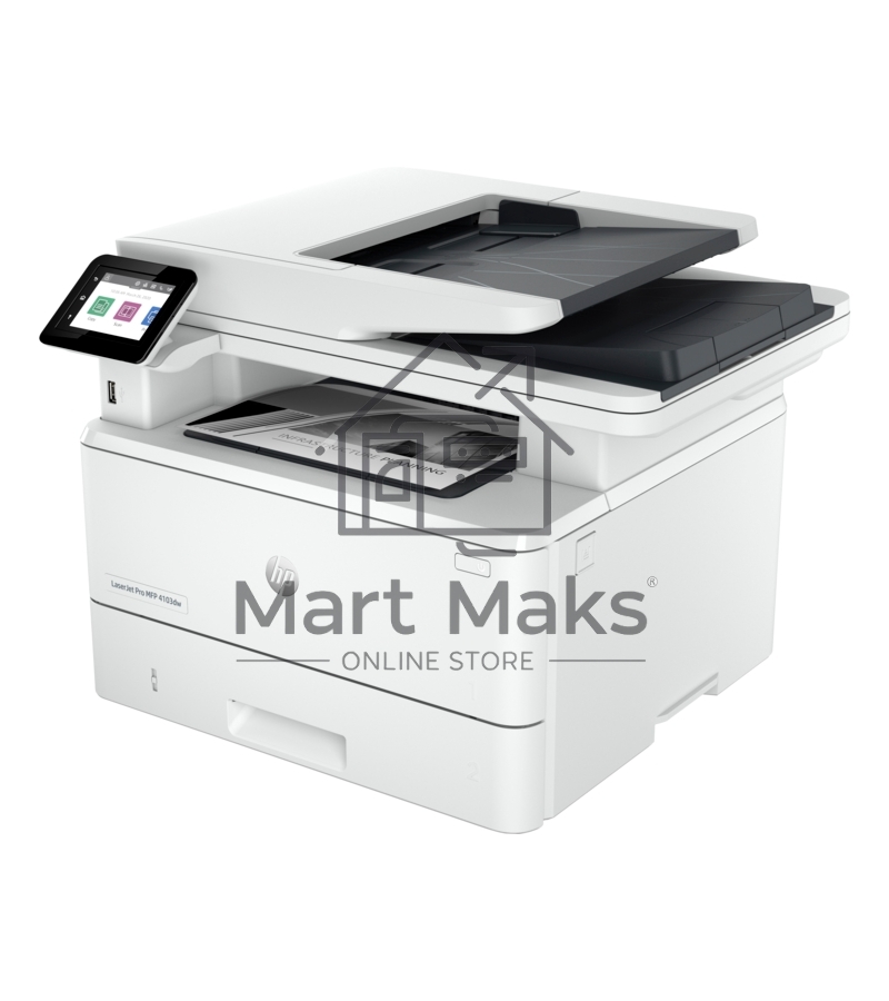 МФУ лазерный HP LaserJet Pro 4103dw (2Z627A), A4, ч/б, печ. до 40 стр/мин., скан. до 29 стр/мин. (ч/б) 20 стр/мин. (цвет), 1200 x 1200 dpi, USB, RJ-45, Wi-Fi, Air Print, Mopria
