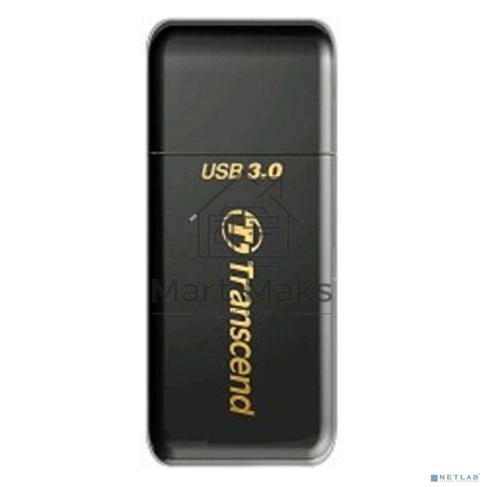 Кард-ридер Transcend RDF5, SD/microSD, USB 3.0, черный