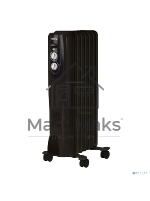 Радиатор масляный Ballu Classic BOH/CL-07BRN 1500Вт черный
