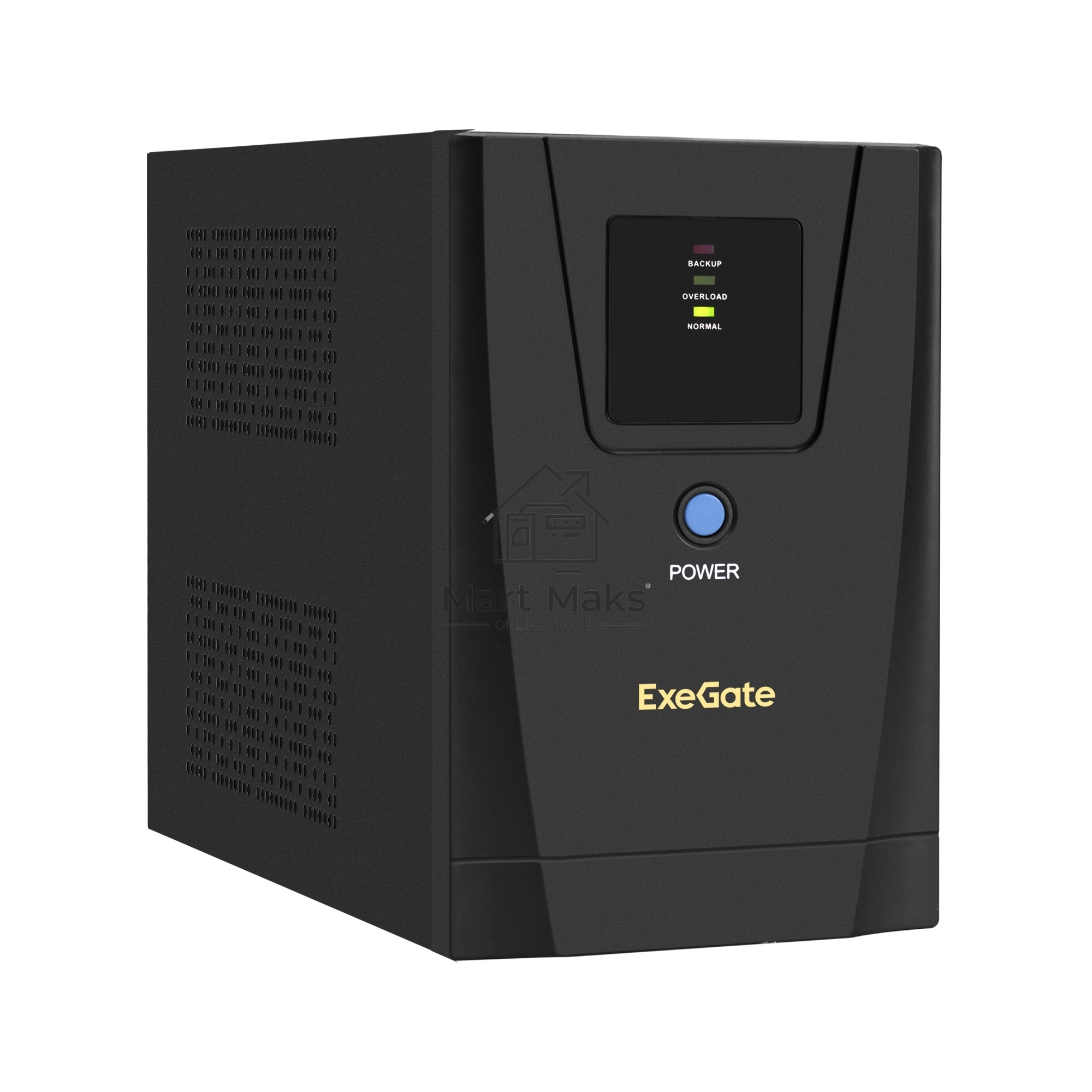 Источник бесперебойного питания ExeGate SpecialPro UNB-1200.LED.AVR.2SH.3C13.USB <1200VA/750W, LED, AVR, 2*Schuko+3*C13, USB,съемн.кабель, металлический корпус, Black>