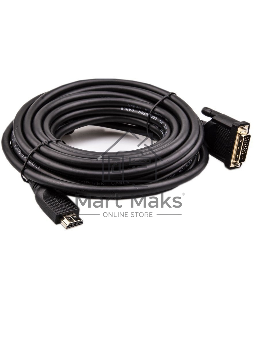 Кабель HDMI AM/DVI(24+1)M, 7.5м, CU, 1080P@60Hz, 2F, VCOM <CG484GD-7.5M>