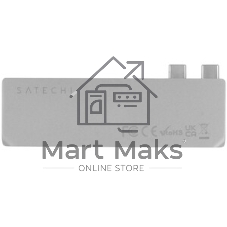 Док-станция Satechi ST-UCPHMIM, USB Type-C, USB 3.0/USB Type-C/RJ-45/Mini jack, USB
