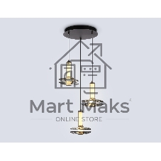 Подвесной светодиодный светильник Ambrella light LH31012/3 GR/SM серый/дымчатый 35W 3000K D450*1790