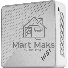 Неттоп MSI Cubi 5 1M-463BRU Core 5 120U (1.4) Graphics CR без ОС 2xGbitEth WiFi BT белый (936-B0A822-463)