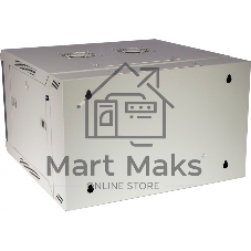 Шкаф коммутационный Lanmaster (TWT-CBW3M-12U-6X6-GY) настенный 12U 600x600мм пер.дв.металл задн.дв.спл.стал.лист 2 бок.пан. 60кг серый 441мм