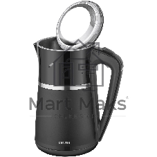 Чайник электрический Centek CT-0028 черный, 1.7 л, 2200 Вт, скрытый нагревательный элемент