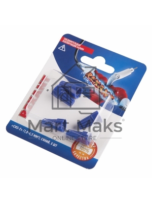 Соединительный изолирующий зажим Rexant СИЗ-2, 1,0-4,5 мм², синий, 5 шт.