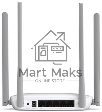 Беспроводный маршрутизатор Mercusys MW325R, 300Мбит/с,4 порта 100 Мбит/с, 4 фиксированных антенны
