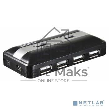 Разветвитель USB 2.0 Buro BU-HUB7-U2.0 7порт. черный
