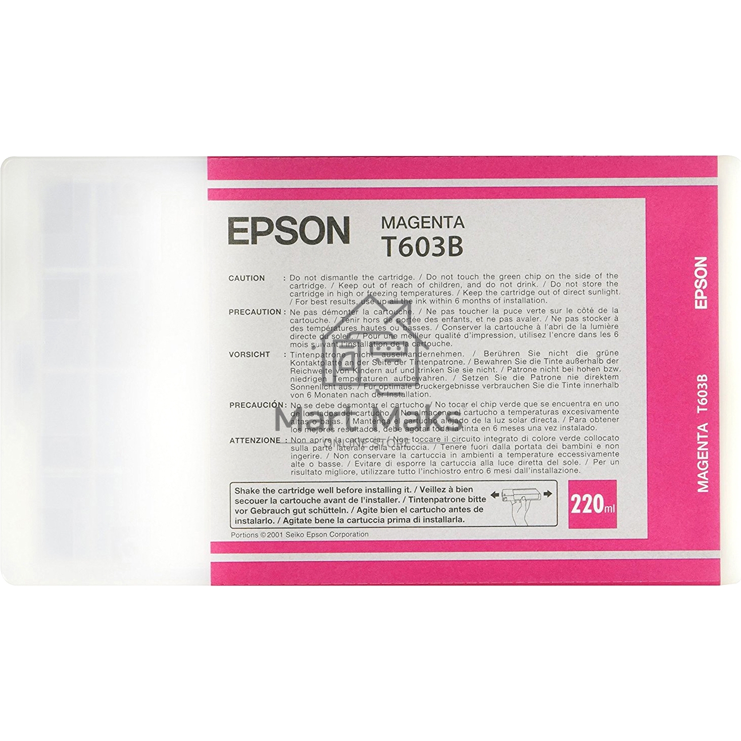 Картридж струйный Epson C13T603B00 пурпурный (220 мл) для Epson St Pro 7800/9800