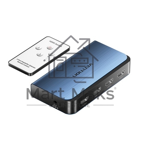 Переключатель (switch) 3x1 Vention HDMI v2.0