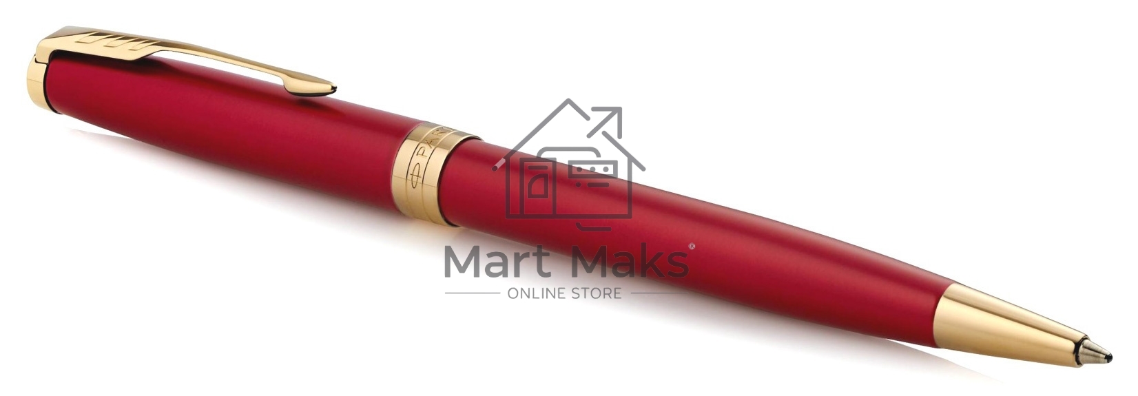 Ручка шариковая Parker Sonnet Core K539 (CW1931476) LaqRed GT M, черные чернила, подарочная коробка