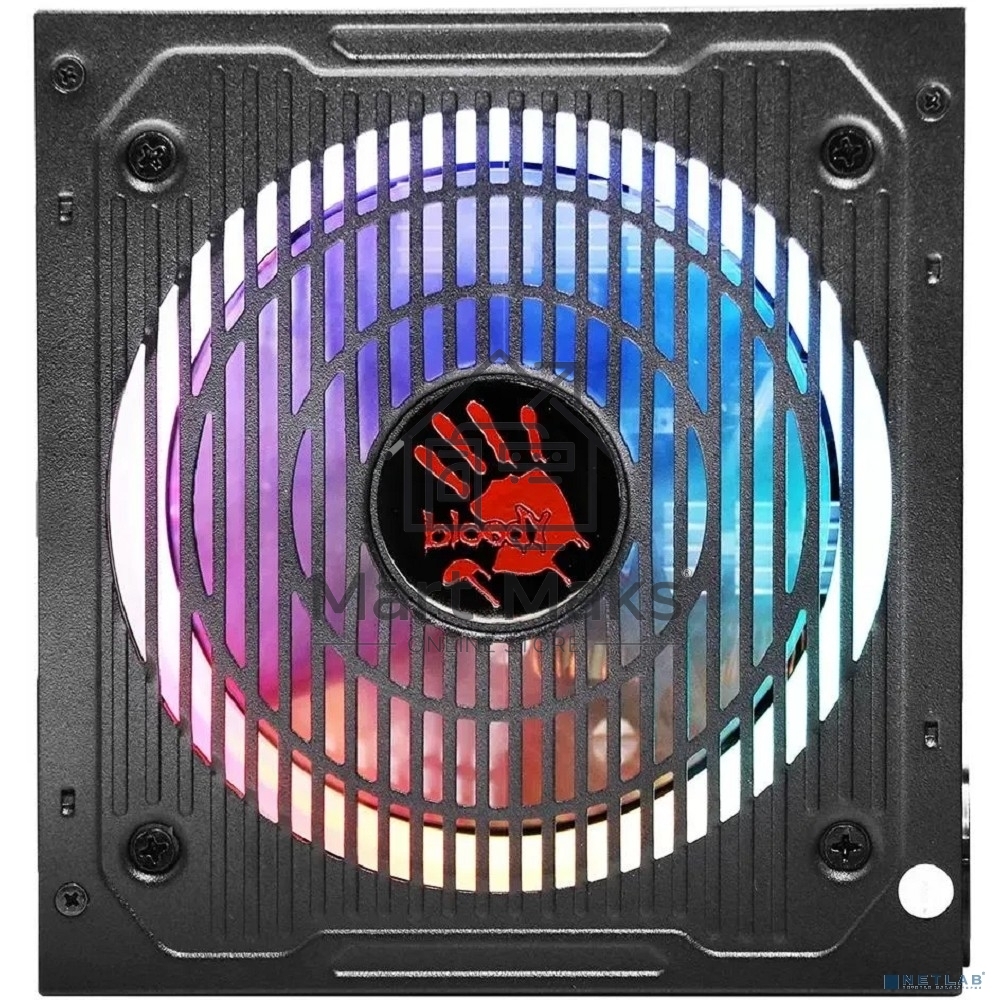 Блок питания Bloody BD-PS750G, 750Вт, 80 PLUS Gold, 120мм, модульный, черный
