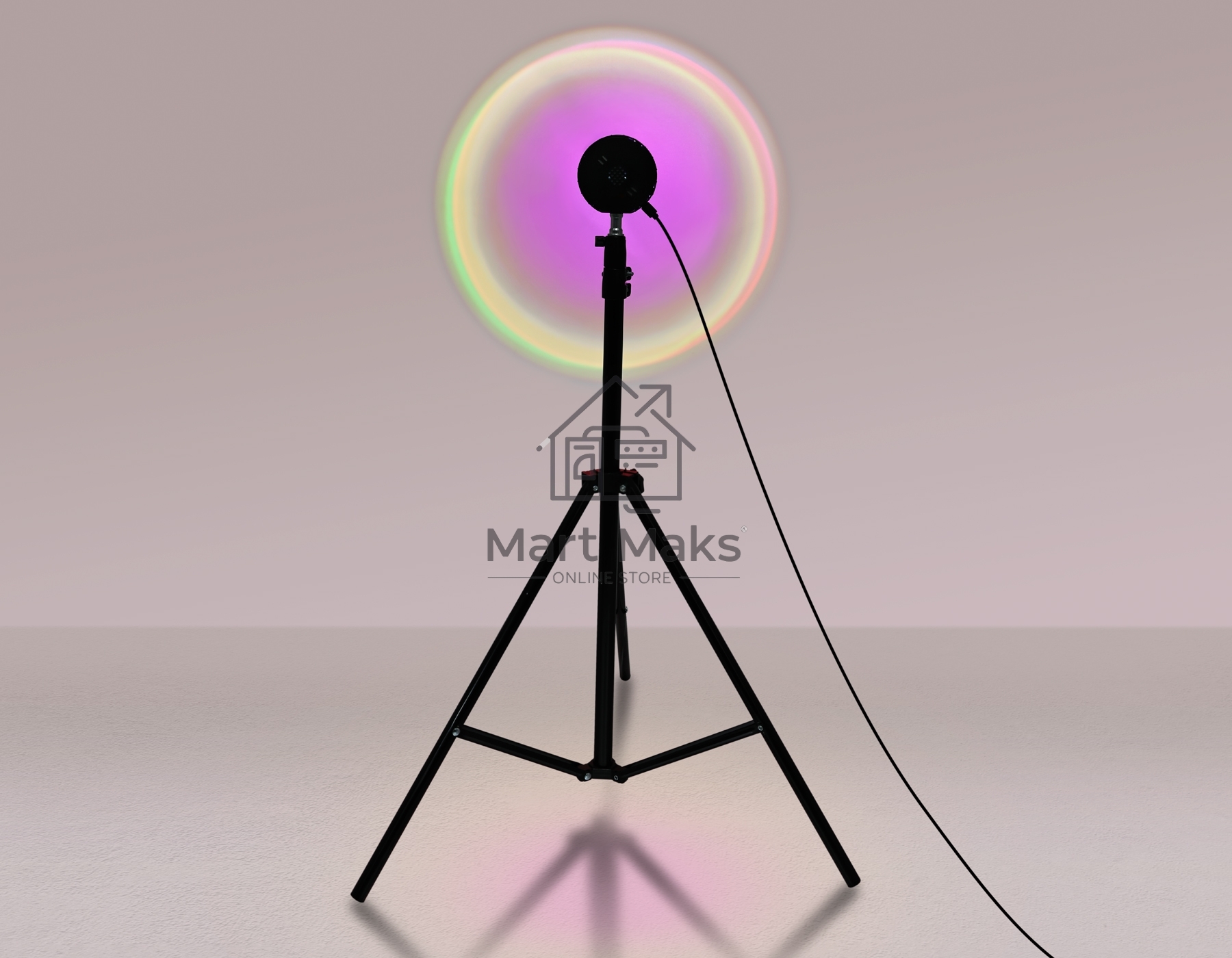 Атмосферная светодиодная настольная лампа Ambrella light DE8387 BK черный LED RGB 3W (ПДУ RGB)