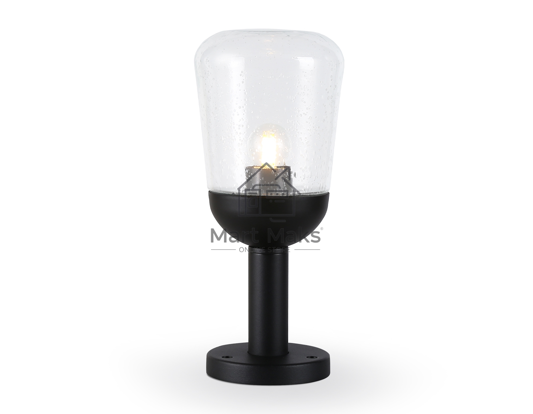 Светильник Ambrella light ST2085 BK/CL черный/прозрачный IP54 E27 max 40W D150*350
