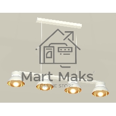 Светильник Ambrella light XB9151101/4 SWH/PYG/CL белый песок/золото желтое полированное/прозрачный GX53 (C9151, N8144)
