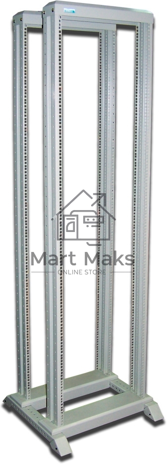Стойка двухрамная Lanmaster TWT-RACK2-38U-6X6 38U 600ммX600мм 350кг серый