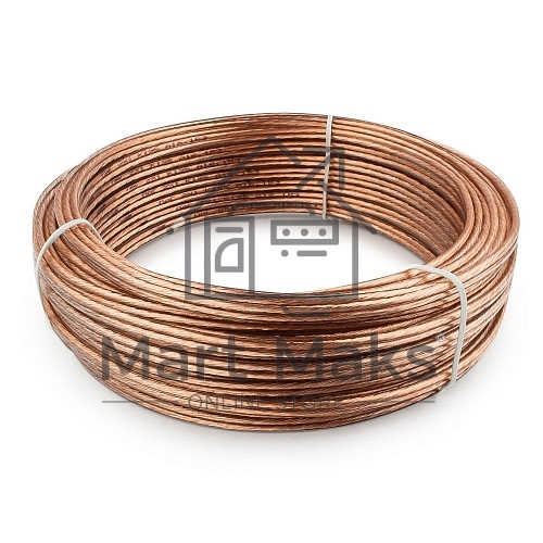 Акустический кабель Cablexpert CC-TC2x1,0-20M, прозрачный,  20 м, бухта