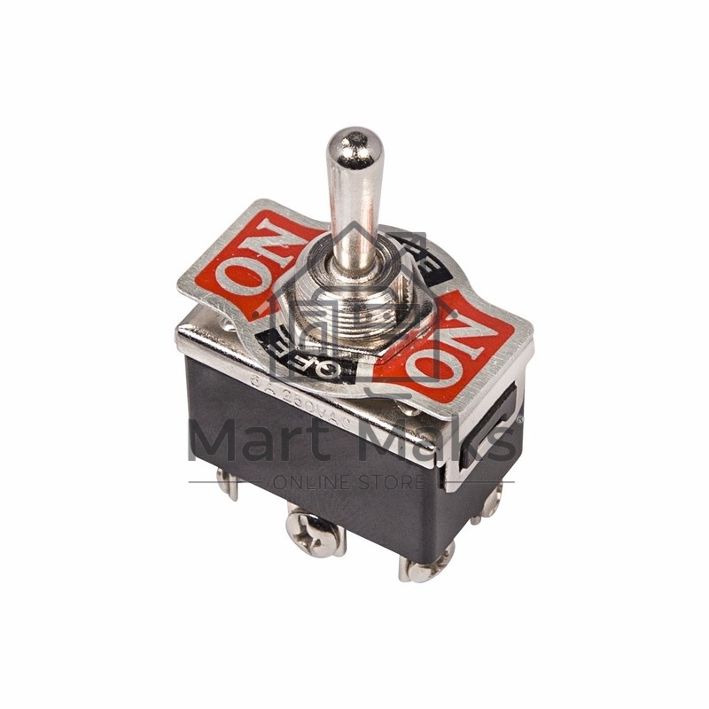 Тумблер 250V 15А (6c) ON-OFF-(ON) двухполюсныйRexant