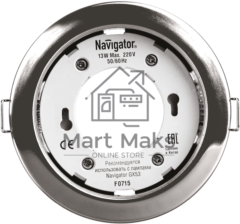Светильник 71 279 NGX-R1-003-GX53 IP20 хром Navigator 71279