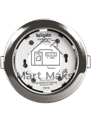 Светильник Navigator NGX-R1-003-GX53 IP20 хром