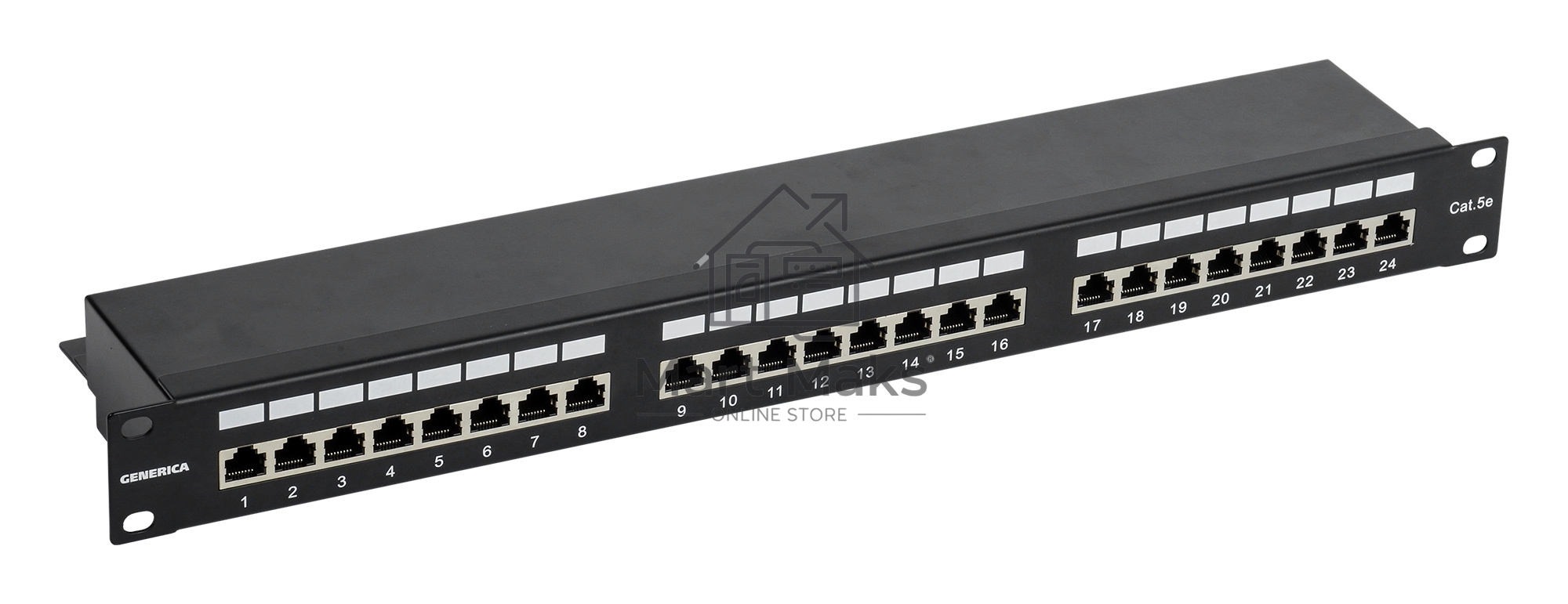 Патч-панель ITK PP24-1UC5EF-K05-G 1U кат. 5Е FTP 24 порта (Krone) GENERICA