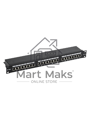 Патч-панель ITK PP24-1UC5EF-K05-G 1U кат. 5Е FTP 24 порта (Krone) GENERICA