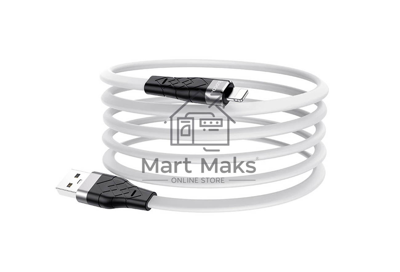 Кабель USB HOCO X53 Angel для Lightning, 2.4А, длина 1.0м, белый