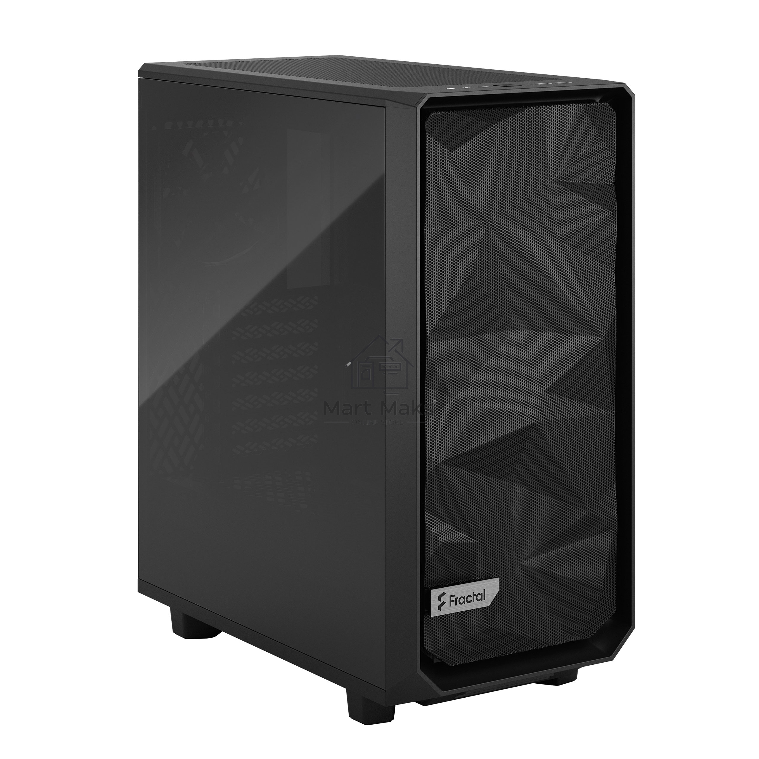 Компьютерный корпус Fractal Design MESHIFY 2 COMPACT BLACK - DARK TG / ATX, TG / 2x140mm & 1x120mm fans inc. / FD-C-MES2C-02