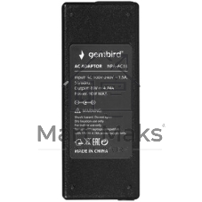 Блок питания Gembird для ноутбуков Acer 19В/4,74А, 90Вт, 1 штекер 5,5х1,7мм (NPA-AC18)