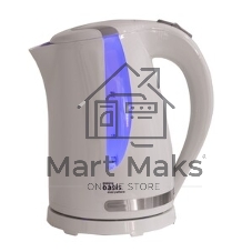 Чайник электрический Oasis K-2PW 1.7 л, 2200 Вт, белый корпус: пластик