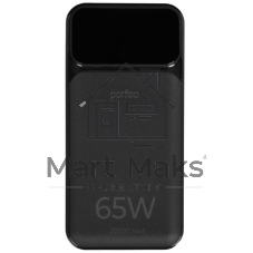Портативный аккумулятор Perfeo Powerbank LAPTOP 65W 20000 mAh/LED дисплей/PD+QC 3.0/2Type-C/1 USB,max 65W черный