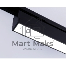 Трековый однофазный светильник Ambrella light GL6767 BK черный LED 12W 4200K 300*22*48