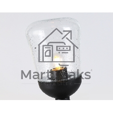 Светильник Ambrella light ST2085 BK/CL черный/прозрачный IP54 E27 max 40W D150*350