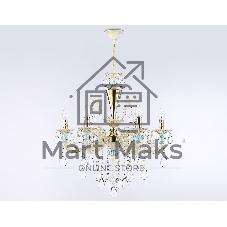 Светильник Ambrella light TR4923/6 GD/WH/BL золото/белый/голубой E14*6 max 40W D600*620
