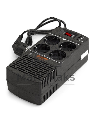 Стабилизатор ExeGate Power AD5000-800 (800VA/400W, диапазон 150...280В, 4 евророзетки)