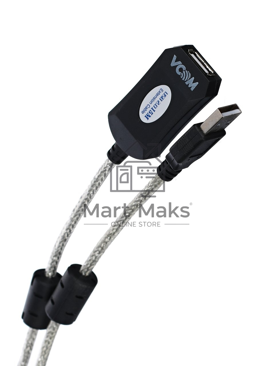 Кабель VCOM VUS7049-15M Кабель-адаптер USB2.0-repeater, удлинительный активный <Am-->Af> 15м