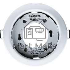 Светильник Navigator NGX-R1-001-GX53 IP20 бел.