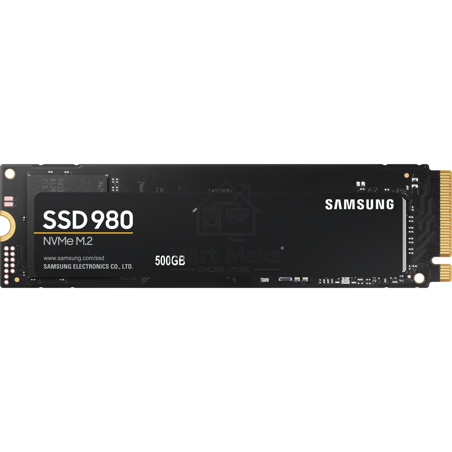 Накопитель SSD Samsung 980 MZ-V8V500BW, 500Gb, PCIe 3.0 x4, M.2 2280, NVMe, R/W 3100/2600