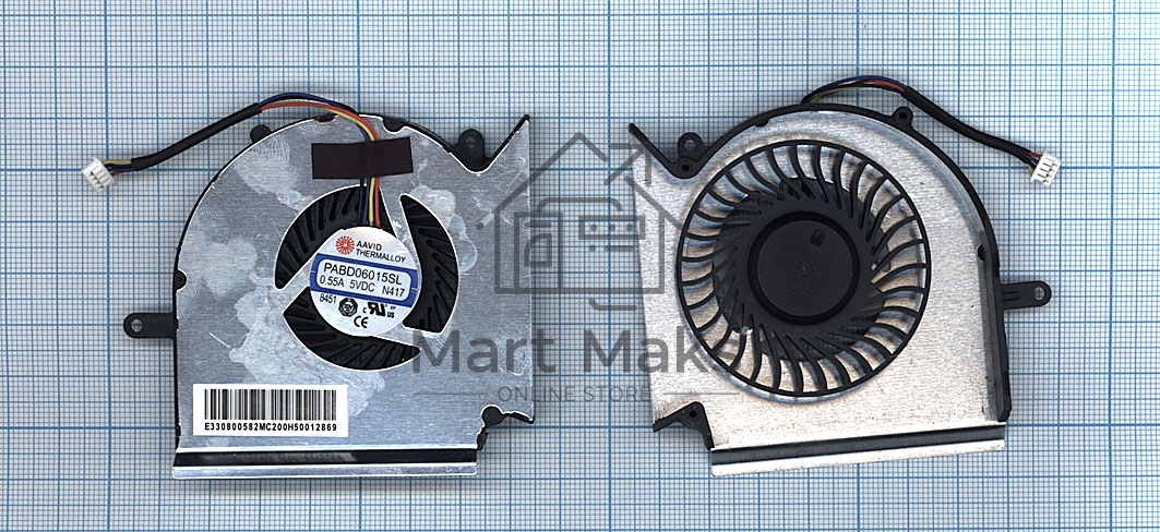 Вентилятор (кулер) для ноутбука MSI GE63VR GE73VR CPU