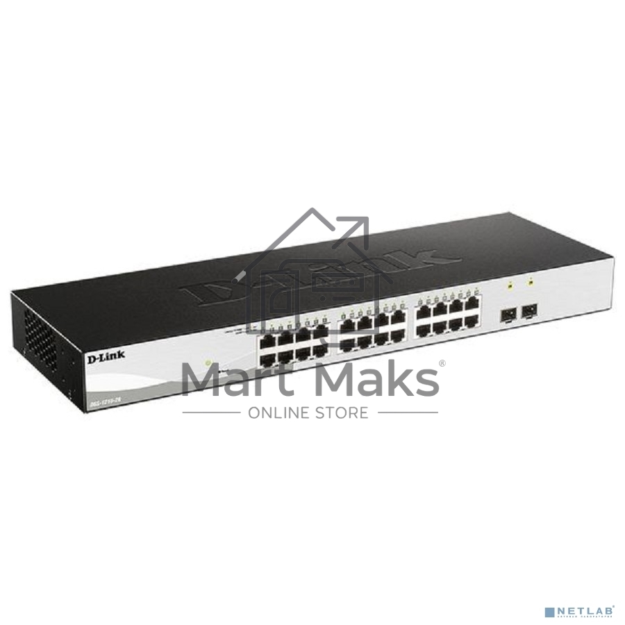 Управляемый L2 коммутатор D-Link DGS-1210-26/FL2A с 24 портами 10/100/1000Base-T и 2 портами 1000Base-X SFP