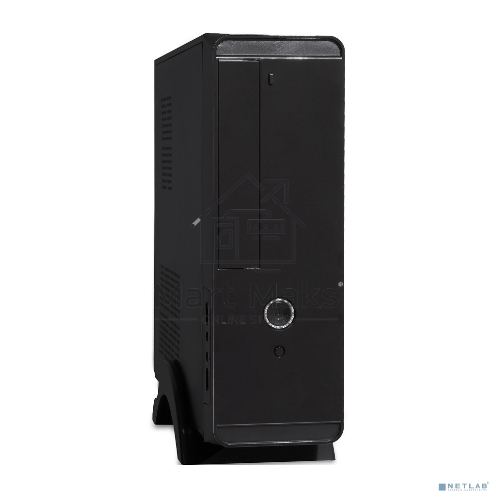 Компьютерный корпус MiniITX Exegate MI-209 Black, miniITX/mATX, <M350, 80mm>, 2*USB, Audio